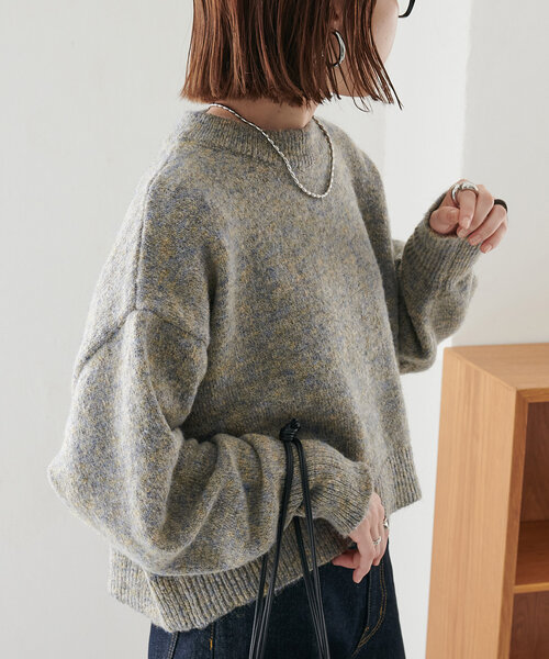 DISCOAT（ディスコート）の「【WEB限定】ふわメランジショートプル