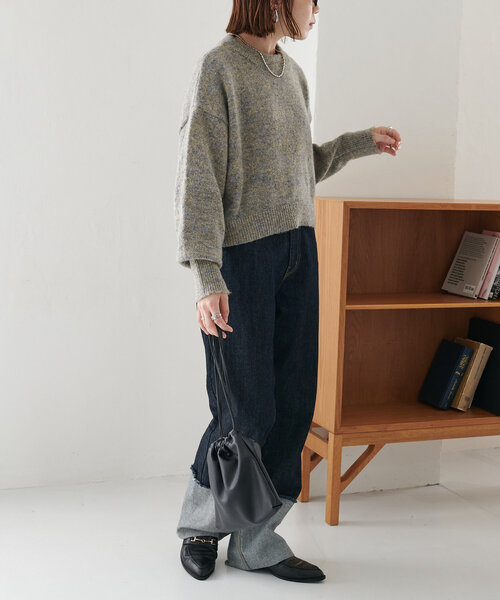 DISCOAT（ディスコート）の「【WEB限定】ふわメランジショートプル