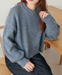 【WEB限定】ふわメランジショートプルオーバー