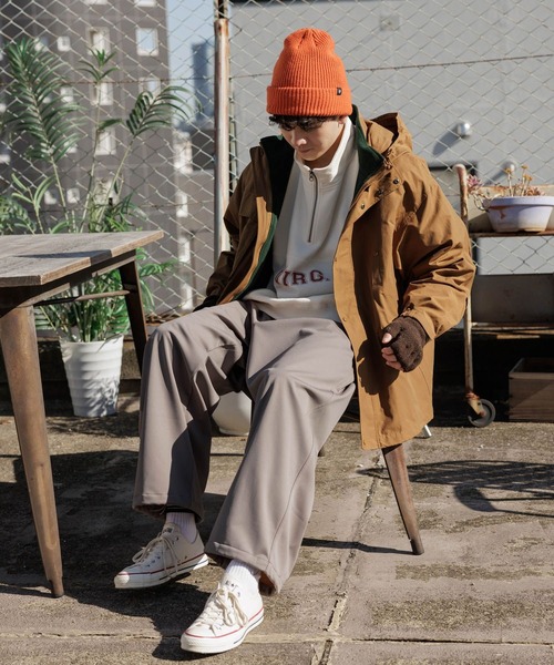 niko and...（ニコアンド）の「4WAYマウンテンパーカー（マウンテンパーカー・メンズ・キャメル/ブラック・LARGE/MEDIUM）」の7枚目の写真