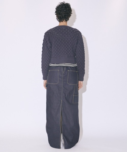 beautiful people(ビューティフルピープル)の「cotton shark skinknitting pullover(ニット/セーター・レディース・ピンク/アイボリー/チャコールグレー・36/38)」の10枚目の写真