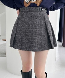 ビット付きプリーツミニスカート　992112