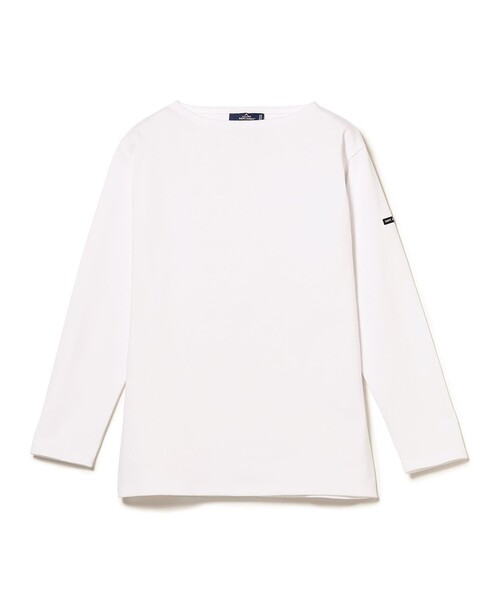BEAMS F(ビームスエフ)の「SAINT JAMES / OUESSANT ソリッド ボートネック Tシャツ(Tシャツ/カットソー・メンズ・オフホワイト/ブラック/ナチュラル/ネイビー・6/5/4)」の14枚目の写真