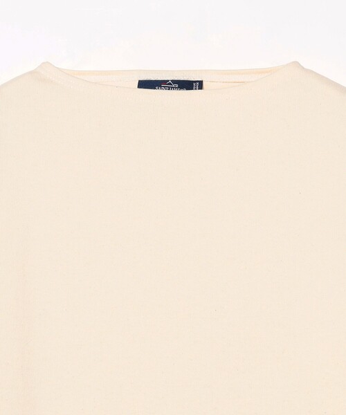 BEAMS F(ビームスエフ)の「SAINT JAMES / OUESSANT ソリッド ボートネック Tシャツ(Tシャツ/カットソー・メンズ・オフホワイト/ブラック/ナチュラル/ネイビー・6/5/4)」の21枚目の写真
