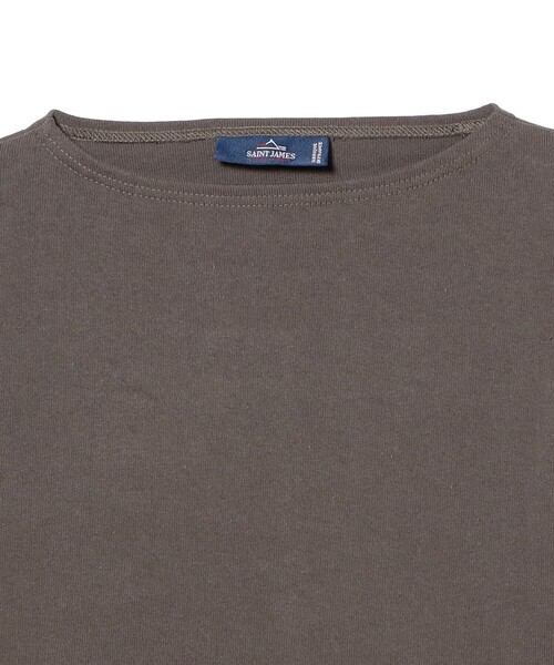 BEAMS F(ビームスエフ)の「SAINT JAMES / OUESSANT ソリッド ボートネック Tシャツ(Tシャツ/カットソー・メンズ・オフホワイト/ブラック/ナチュラル/ネイビー・6/5/4)」の16枚目の写真