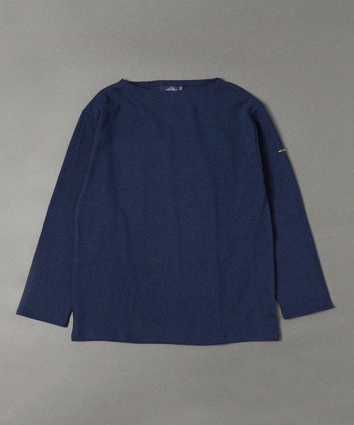 BEAMS F(ビームスエフ)の「SAINT JAMES / OUESSANT ソリッド ボートネック Tシャツ(Tシャツ/カットソー・メンズ・オフホワイト/ブラック/ナチュラル/ネイビー・6/5/4)」の8枚目の写真