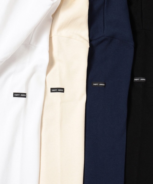 BEAMS F(ビームスエフ)の「SAINT JAMES / OUESSANT ソリッド ボートネック Tシャツ(Tシャツ/カットソー・メンズ・オフホワイト/ブラック/ナチュラル/ネイビー・6/5/4)」の10枚目の写真