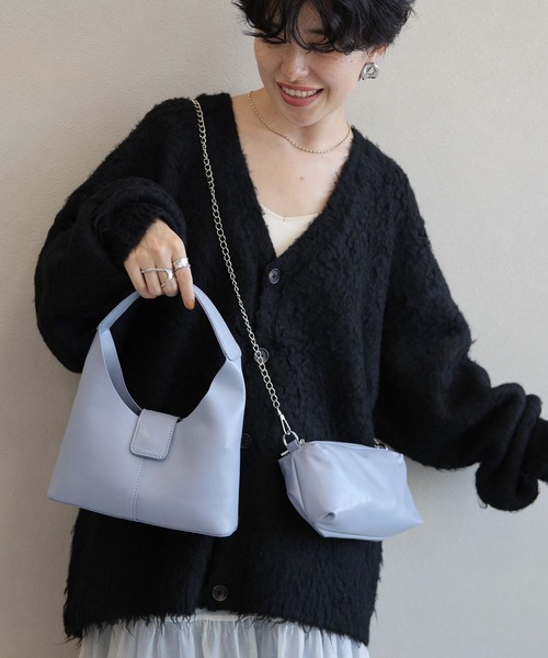 RAGEBLUE(レイジブルー)の「3WAYフラップハンドバック(ハンドバッグ・レディース・ブラック/ブルー・FREE)」の5枚目の写真