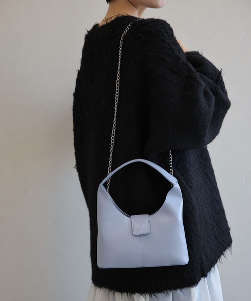 RAGEBLUE(レイジブルー)の「3WAYフラップハンドバック(ハンドバッグ・レディース・ブラック/ブルー・FREE)」の8枚目の写真