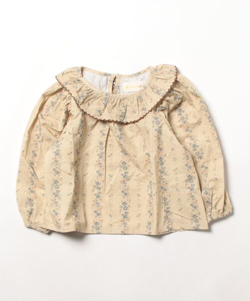 aimoha(アイモハ)の「【aimoha-KIDS-】子供服 田舎風花柄ブラウス(シャツ/ブラウス・キッズ・ライトグリーン・140/120/150/100/130/110/90)」の3枚目の写真