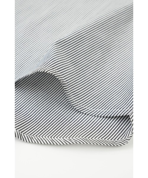 Uenui（ウニュイ）の「レースアップ ラッフルネック シャツ ブラウス フリル ストライプ（シャツ/ブラウス・レディース・ブルー/ブラック・FREE）」の14枚目の写真