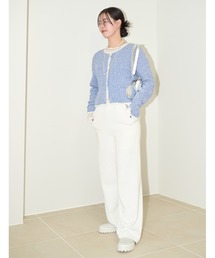 emmi（エミ）の「【emmi atelier】ewcロゴスウェットパンツ（スウェットパンツ・レディース）」
