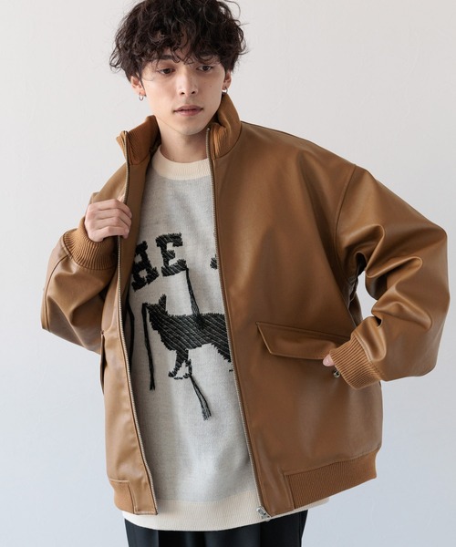 RAGEBLUE（レイジブルー）の「シンセティックレザー/スタンドリブ