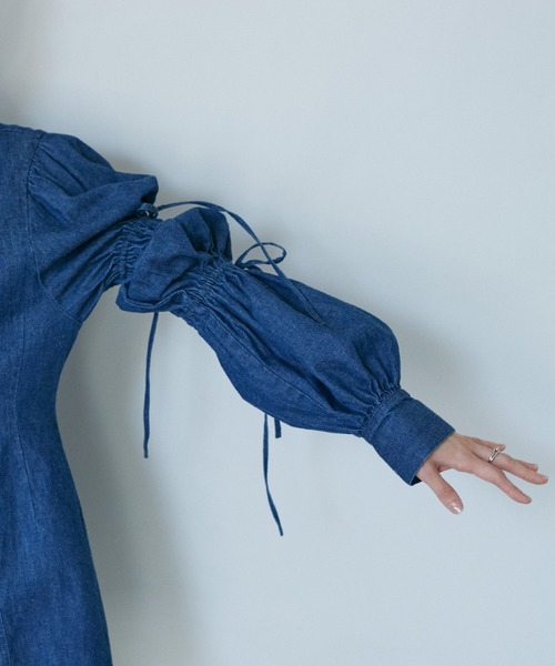 VIS（ビス）の「【洗える】デニムシャツブラウス（シャツ/ブラウス・レディース・サックスブルー/ブルー系その他4・FREE）」の21枚目の写真