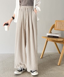 classicalelf（クラシカルエルフ）の「大人の上品見え。ダブルタックワイドストレートパンツ（その他パンツ・レディース）」