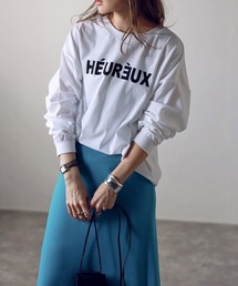 Bonjour Sagan | 前後2WAYロゴロンT(Tシャツ/カットソー)