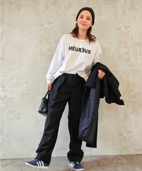 セール】前後2WAYロゴロンT（Tシャツ/カットソー）｜Bonjour Sagan