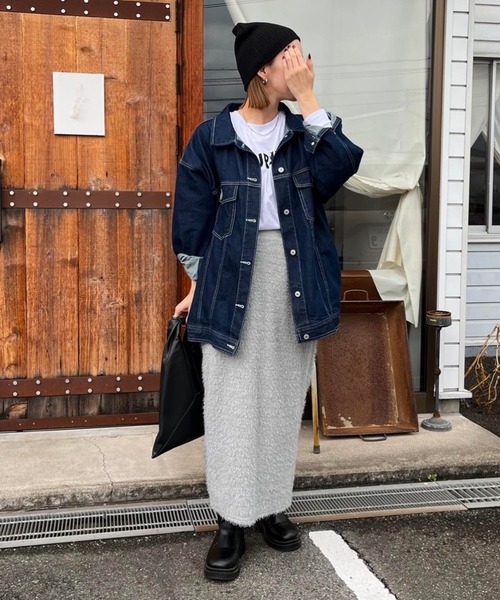 Bonjour Sagan（ボンジュールサガン）の「前後2WAYロゴロンT（Tシャツ/カットソー・レディース・ブラック/グレー/ホワイト・FREE）」の9枚目の写真