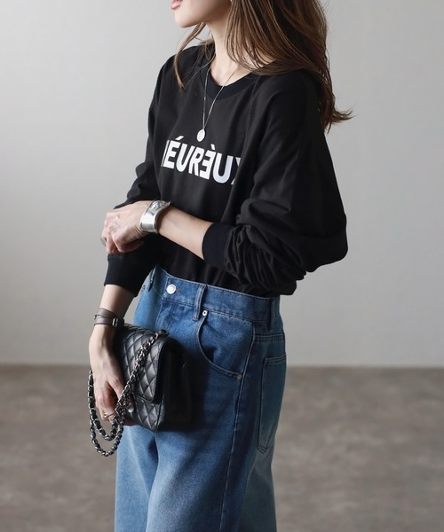MADISONBLUE Bonjour Tシャツ　ボンジュール MADISONBLUE - マディソンブルー Bonjour ボンジュール 白t