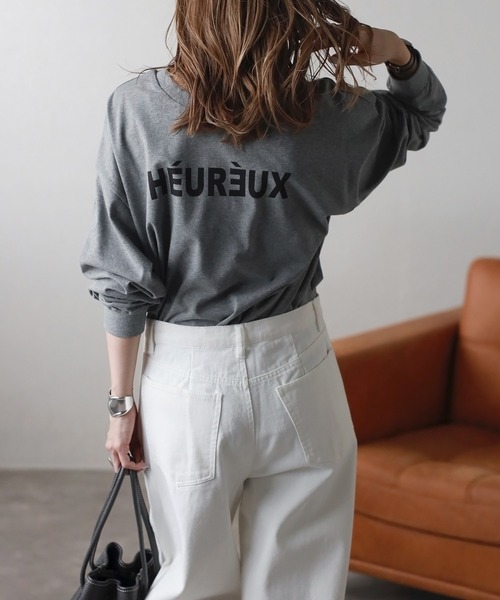 Bonjour Sagan（ボンジュールサガン）の「前後2WAYロゴロンT（Tシャツ/カットソー・レディース・ブラック/グレー/ホワイト・FREE）」の12枚目の写真