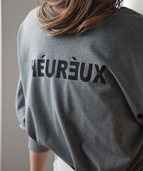 Bonjour Sagan（ボンジュールサガン）の「前後2WAYロゴロンT（Tシャツ/カットソー・レディース・ブラック/グレー/ホワイト・FREE）」の18枚目の写真