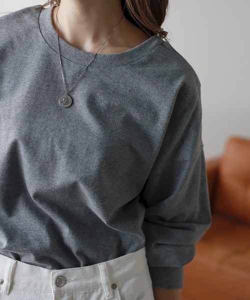 Bonjour Sagan（ボンジュールサガン）の「前後2WAYロゴロンT（Tシャツ/カットソー・レディース・ブラック/グレー/ホワイト・FREE）」の19枚目の写真