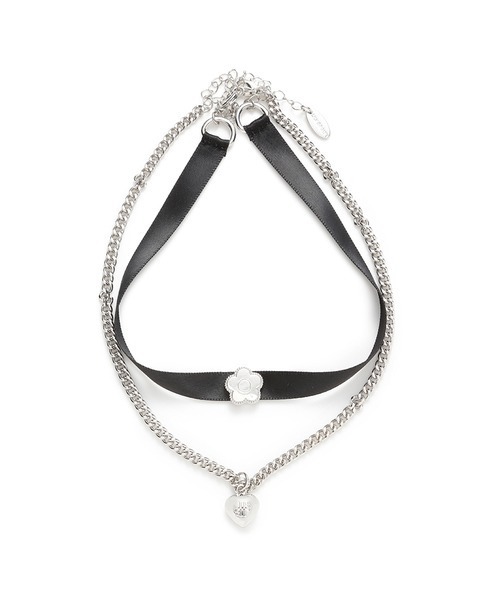 LILY BROWN(リリーブラウン)の「【LILY BROWN×MARY QUANT】チョーカーチェーンネックレスセット(ネックレス・レディース・シルバー/ゴールド・FREE)」の2枚目の写真