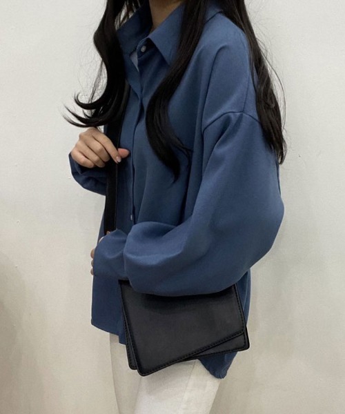 VIVID LADY(ビビッドレディー)の「ボリューム袖シャツブラウス バルーン袖ブラウス 韓国ファッション(シャツ/ブラウス・レディース・イエロー/パープル/ベージュ/スカイブルー/アイボリー/ブラック/ワインレッド・FREE)」の18枚目の写真