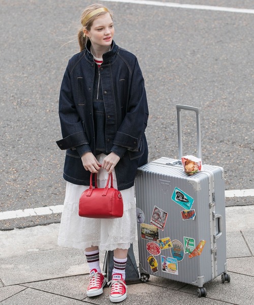 BONLECILL（ボンルシール）の「フリルギャザーレースロングスカート（スカート・レディース・オフホワイト/ブラック・FREE）」の6枚目の写真