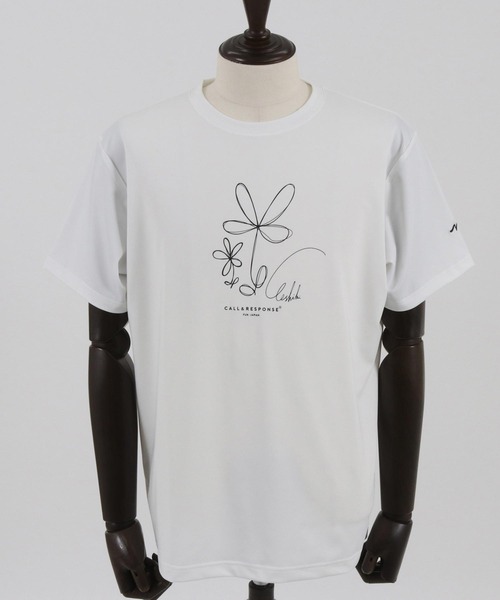 CALL&RESPONSE(コールアンドレスポンス)の「mt8811- ラクガキFLOWER-プリント半袖Tシャツ(Tシャツ/カットソー・メンズ・ホワイト・1/2/4/5)」の13枚目の写真