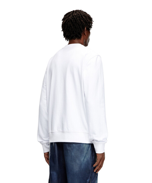 DIESEL(ディーゼル)の「メンズ スウェット S-GINN-K43(スウェット・メンズ・ホワイト/ブラック・SMALL/MEDIUM/LARGE/XX-LARGE/XXX-LARGE/X-SMALL/X-LARGE)」の10枚目の写真