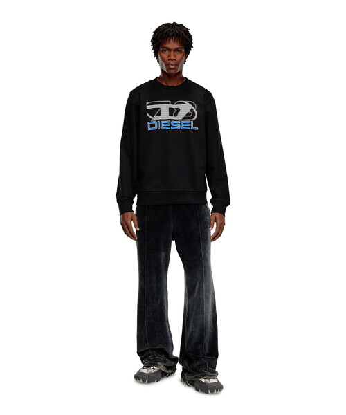 DIESEL(ディーゼル)の「メンズ スウェット S-GINN-K43(スウェット・メンズ・ホワイト/ブラック・SMALL/MEDIUM/LARGE/XX-LARGE/XXX-LARGE/X-SMALL/X-LARGE)」の7枚目の写真