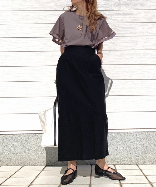 Q（キュー）の「ストレッチタイトスカート（スカート・レディース・ブラック/ブルー/キャメル・MEDIUM）」の15枚目の写真