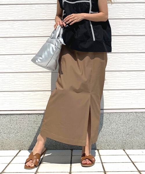 Q（キュー）の「ストレッチタイトスカート（スカート・レディース・ブラック/ブルー/キャメル・MEDIUM）」の8枚目の写真