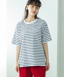 【リンクコーデ】【大人ユニセックス】胸ポケット ビッグシルエット 半袖Tシャツ