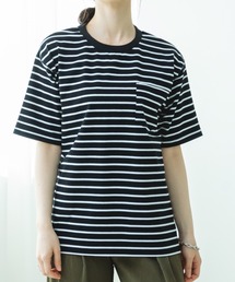【リンクコーデ】【大人ユニセックス】胸ポケット ビッグシルエット 半袖Tシャツ