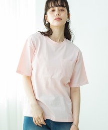 【リンクコーデ】【大人ユニセックス】胸ポケット ビッグシルエット 半袖Tシャツ