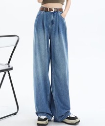 SHEPP | フロントウォッシュ ストレートデニム(デニムパンツ)