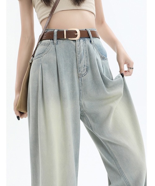 SHEPP（シープ）の「フロントウォッシュ ストレートデニム（デニムパンツ・レディース・ブルー系その他/ライトブルー/ブルー・M/L/S）」の20枚目の写真