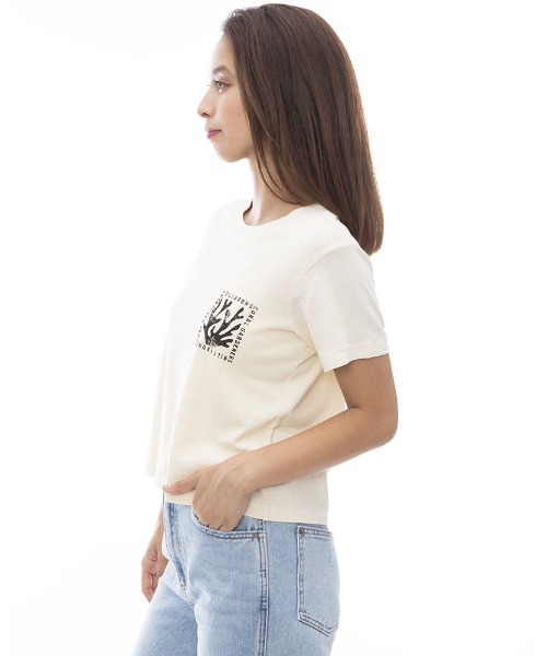 BILLABONG（ビラボン）の「BILLABONG レディース CORAL GARDENER SHRUNKEN TEE Ｔシャツ 【2024年春夏モデル】/ビラボンバックプリント半袖Tシャツ（Tシャツ/カットソー・レディース・ホワイト・MEDIUM）」の4枚目の写真