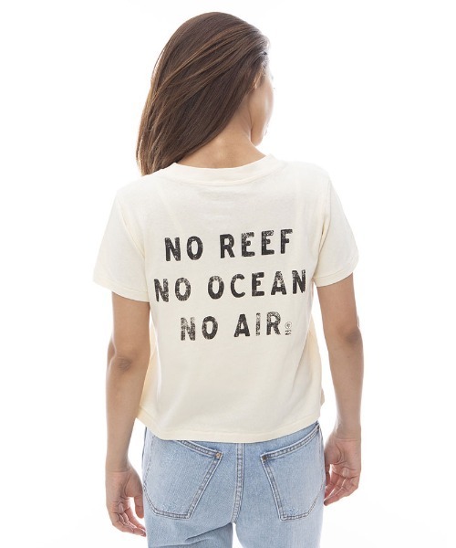 BILLABONG（ビラボン）の「BILLABONG レディース CORAL GARDENER SHRUNKEN TEE Ｔシャツ 【2024年春夏モデル】/ビラボンバックプリント半袖Tシャツ（Tシャツ/カットソー・レディース・ホワイト・MEDIUM）」の5枚目の写真
