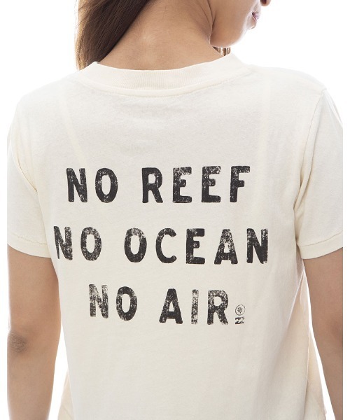 BILLABONG（ビラボン）の「BILLABONG レディース CORAL GARDENER SHRUNKEN TEE Ｔシャツ 【2024年春夏モデル】/ビラボンバックプリント半袖Tシャツ（Tシャツ/カットソー・レディース・ホワイト・MEDIUM）」の7枚目の写真