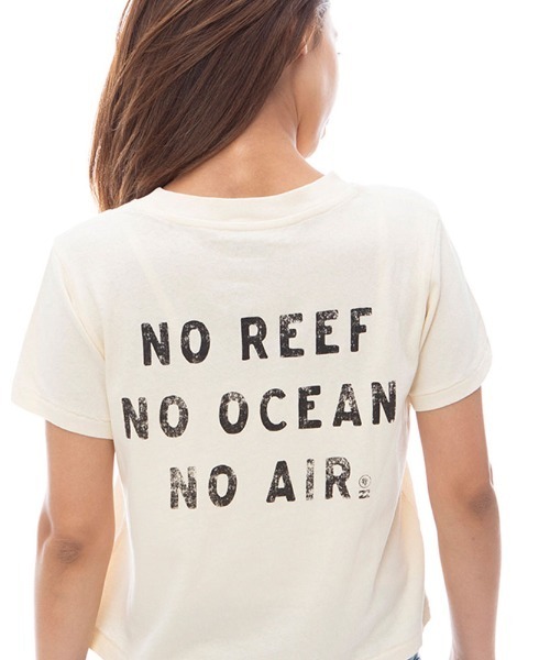 BILLABONG（ビラボン）の「BILLABONG レディース CORAL GARDENER SHRUNKEN TEE Ｔシャツ 【2024年春夏モデル】/ビラボンバックプリント半袖Tシャツ（Tシャツ/カットソー・レディース・ホワイト・MEDIUM）」の6枚目の写真