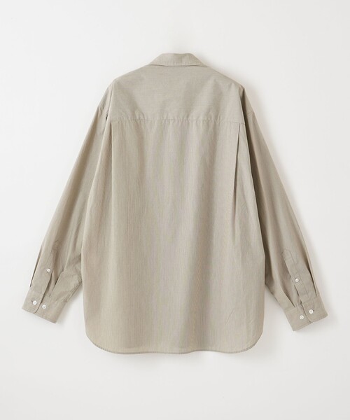 Steven Alan（スティーブンアラン）の「＜Steven Alan＞ 60/- コンパクトヤーン ストライプ レギュラーカラー シャツ -LOOSE（シャツ/ブラウス・メンズ・グレー/ブラウン・S/M/L/XL）」の20枚目の写真
