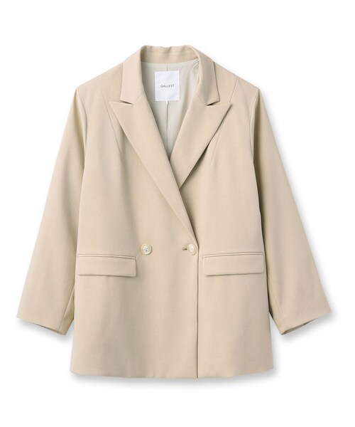 GALLEST（ギャレスト）の「ツイルリラックスジャケット（テーラードジャケット・レディース・ネイビー/ベージュ/イエロー系その他・40/38/36）」の4枚目の写真