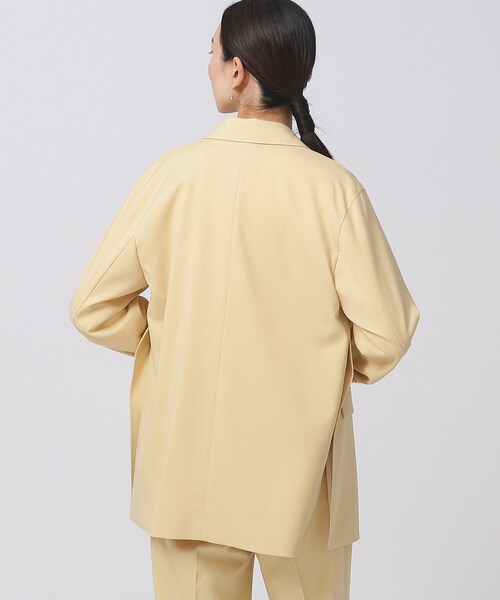 GALLEST（ギャレスト）の「ツイルリラックスジャケット（テーラードジャケット・レディース・ネイビー/ベージュ/イエロー系その他・40/38/36）」の6枚目の写真