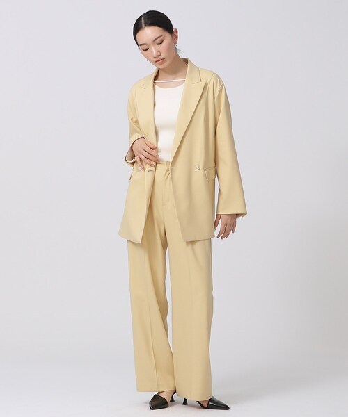 GALLEST（ギャレスト）の「ツイルリラックスジャケット（テーラードジャケット・レディース・ネイビー/ベージュ/イエロー系その他・40/38/36）」の7枚目の写真