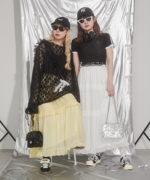 WC（ダブル シー）の「ドロストデザインレーストップス（Tシャツ/カットソー・レディース・ホワイト/ブラック・FREE）」の17枚目の写真