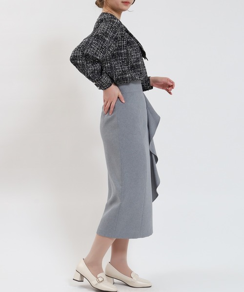 TRUDEA(トルディア)の「ツイード柄ブラウス(シャツ/ブラウス・レディース・ブラック/ホワイト・MEDIUM/LARGE)」の19枚目の写真