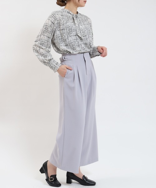 TRUDEA(トルディア)の「ツイード柄ブラウス(シャツ/ブラウス・レディース・ブラック/ホワイト・MEDIUM/LARGE)」の10枚目の写真